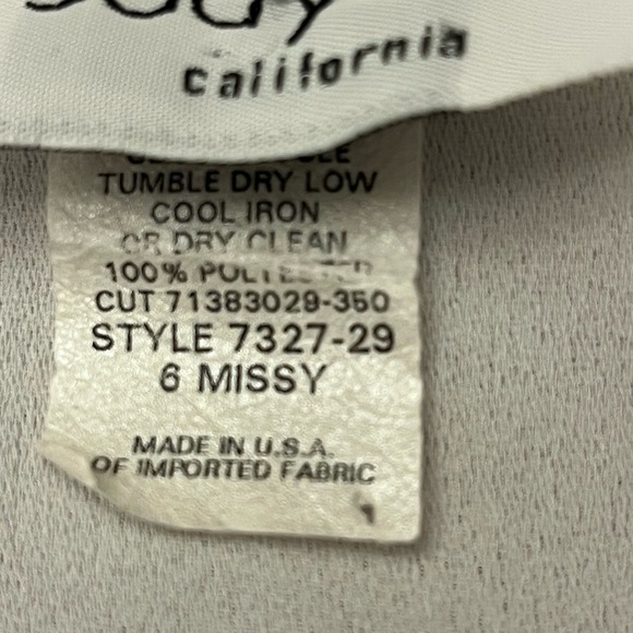 Vintage 70s Jody of California Women’s Maxi Dress White Embroidered Size 6 - Picture 5 of 7